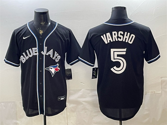 Men's Black Toronto Blue Jays #5 Daulton Varsho 2026 Fashion Replica Out Stitched